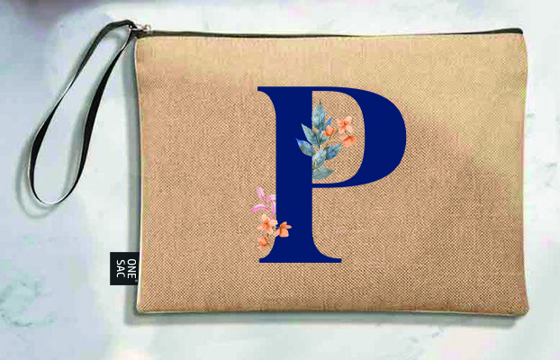 Sac à main Lettre P (Modèles variés) (25 × 18 × 1 cm)
